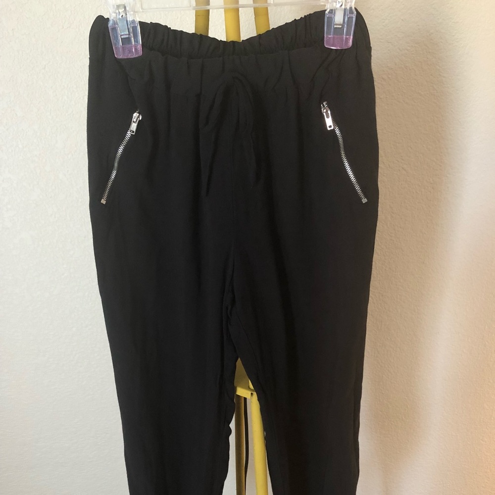 Joe B black cuff joggers